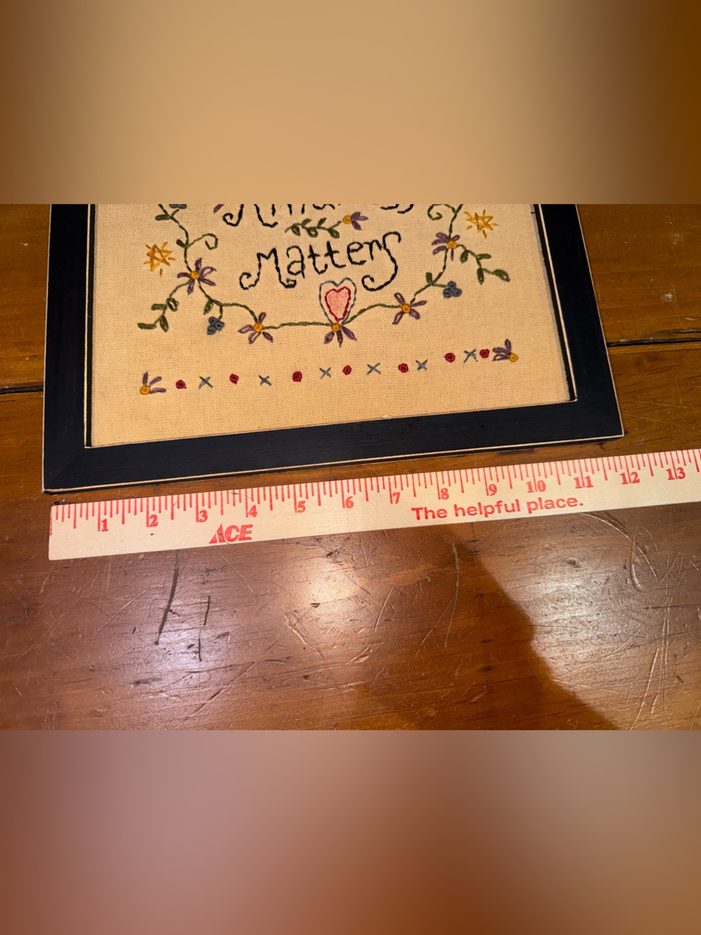KINDNESS MATTERS Embroidered Sign - Picture 7 of 8